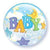 Qualatex Mylar & Foil Baby Boy Moon & Stars 22″ Bubble Balloon