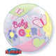 Baby Girl Butterfly 22″ Bubble Balloon