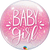Qualatex Mylar & Foil Baby Girl Pink & Confetti Dots Bubble 22″ Balloon