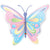 Qualatex Mylar & Foil Beautiful Butterfly 40″ Balloon