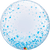 Qualatex Mylar & Foil Blue Confetti Dots 24″ Bubble Balloon