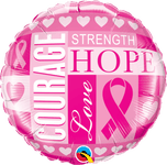 Qualatex Mylar & Foil Breast Cancer Inspirations 18″ Balloon