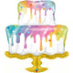 Cake with Rainbow Icing 39” Balloon