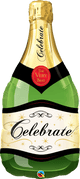 Celebre la botella de champán Globo de aluminio de 39 ″