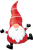 Qualatex Mylar & Foil Christmas Gnome 42″ Balloon