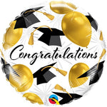 Qualatex Mylar & Foil Congratulations Gold 18″ Balloon