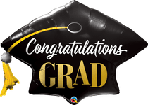 Qualatex Mylar & Foil Congratulations Grad Graduation Cap 41″ Balloon
