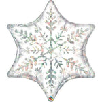 Qualatex Mylar & Foil Dazzling Snowflake 36″ Balloon