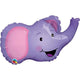 Elated Elephant Mini Shape (requiere termosellado) Globo de 14″