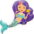 Qualatex Mylar & Foil Enchanting Mermaid 38″ Balloon