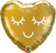 Eyelashes Gold Minishape (requires heat-sealing) 9″ Balloon