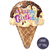 Happy Birthday Ice Cream Cone 27" Balloon
