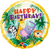 Qualatex Mylar & Foil Happy Birthday Jungle Friends 18" Balloon