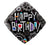 Qualatex Mylar & Foil Happy Birthday Robot Engineer Cogwheels 18″ Balloon