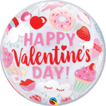 Qualatex Mylar & Foil Happy Valentine's Day Everything 22″ Bubble Balloon