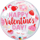 Happy Valentine's Day Todo Globo Burbuja 22″