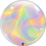 Qualatex Mylar & Foil Iridescent Swirls Bubble 22″ Balloon