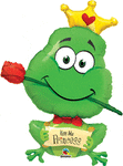 Kiss Me Princess Frog 39″ Foil Balloon