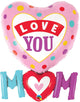Love You Mom Colorful Dots 33″ Balloon