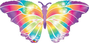 Qualatex Mylar & Foil Luminous Butterfly 35" Balloon