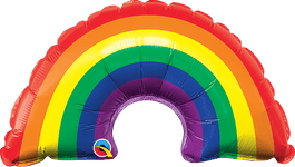 Qualatex Mylar & Foil Mini Bright Rainbow (requires heat-sealing) 14″ Balloon