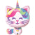 Qualatex Mylar & Foil Mythical Caticorn 38″ Balloon