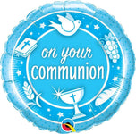 Qualatex Mylar & Foil On Your Communion Blue 18″ Foil Balloon