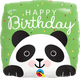 Panda Happy Birthday Globo cuadrado de 18"