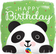 Panda Happy Birthday 18" Square Balloon