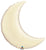 Qualatex Mylar & Foil Pearl Ivory Crescent Moon 35″ Balloon