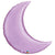 Qualatex Mylar & Foil Pearl Lavender Crescent Moon 35″ Balloon