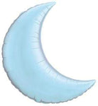 Qualatex Mylar & Foil Pearl Light Blue Crescent Moon 35″ Balloon