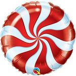 Qualatex Mylar & Foil Peppermint Candy Swirl 18″ Foil Balloon