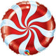 Peppermint Candy Swirl 18″ Foil Balloon