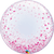 Qualatex Mylar & Foil Pink Confetti Dots 24″ Bubble Balloon