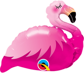 Qualatex Mylar & Foil Pink Flamingo (requires heat-sealing) 14″ Balloon