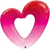 Qualatex Mylar & Foil Pink Ombre Heart 42″ Balloon
