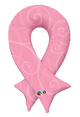 Pink Ribbon With Filigree 39″ Balloon