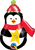 Qualatex Mylar & Foil Precious Penguin 14″ Balloon (requires heat-sealing)