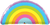 Qualatex Mylar & Foil Radiant Rainbow 36″ Balloon