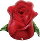 Globo de capullo de rosa roja de 33″