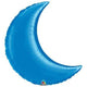 Sapphire Blue 35″ Crescent Moon Foil Balloon