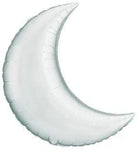 Silver 35″ Crescent Moon Foil Balloon