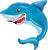 Qualatex Mylar & Foil Smilin' Shark 36″ Balloon