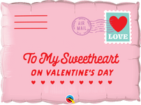 Qualatex Mylar & Foil Sweetheart Valentine's Day Letter 30″ Balloon