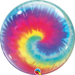 Qualatex Mylar & Foil Tie Dye Swirls Bubble 22″ Balloon