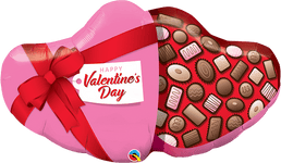 Qualatex Mylar & Foil Valentine's Day Candy Box 35″ Balloon