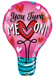 You Turn Me On Giant 40" Lightbulb Balloon