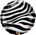 Qualatex Mylar & Foil Zebra Stripes Animal Print Pattern 18″ Balloon