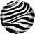 Qualatex Mylar & Foil Zebra Stripes Animal Print Pattern 18″ Balloon